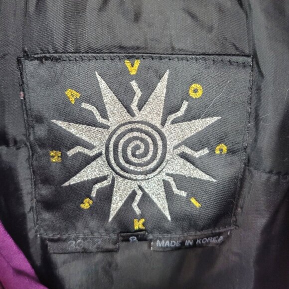 Vintage 80s 90s Havoc Ski Jacket Womens 8 Medium Winter Coat Purple - Picture 6 of 7